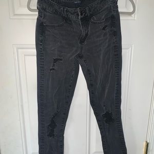 Black ripped American Eagle Outfitters skinny jeans
